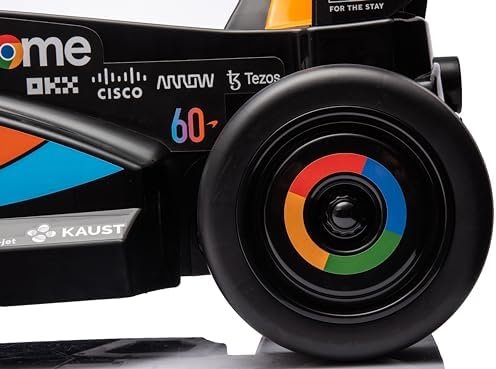 Coche eléctrico para niños de 3 a 5 años McLaren, Reproductor MP3, Mando a Distancia, suspensión (Naranja)