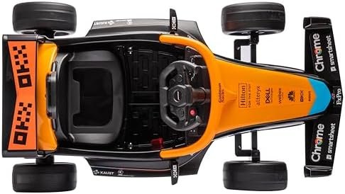 Coche eléctrico para niños de 3 a 5 años McLaren, Reproductor MP3, Mando a Distancia, suspensión (Naranja)