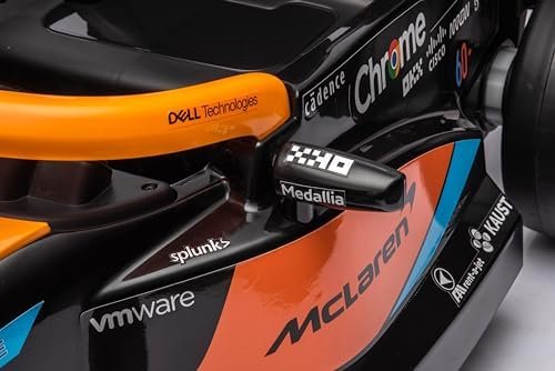 Coche eléctrico para niños de 3 a 5 años McLaren, Reproductor MP3, Mando a Distancia, suspensión (Naranja)